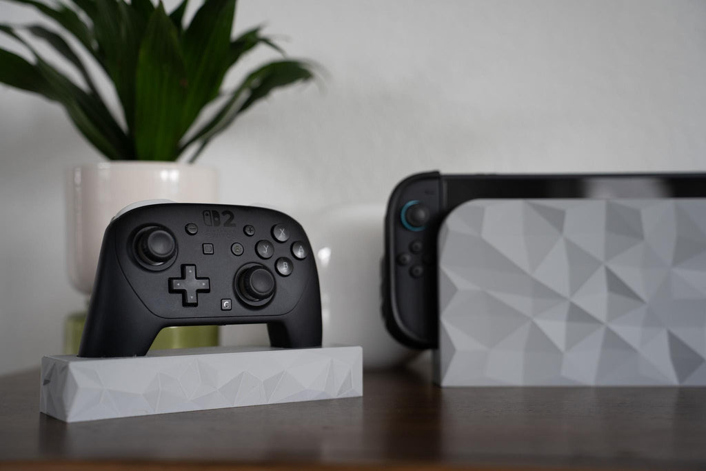 Nintendo Switch 2 Pro Controller Stand - Geometric Pattern